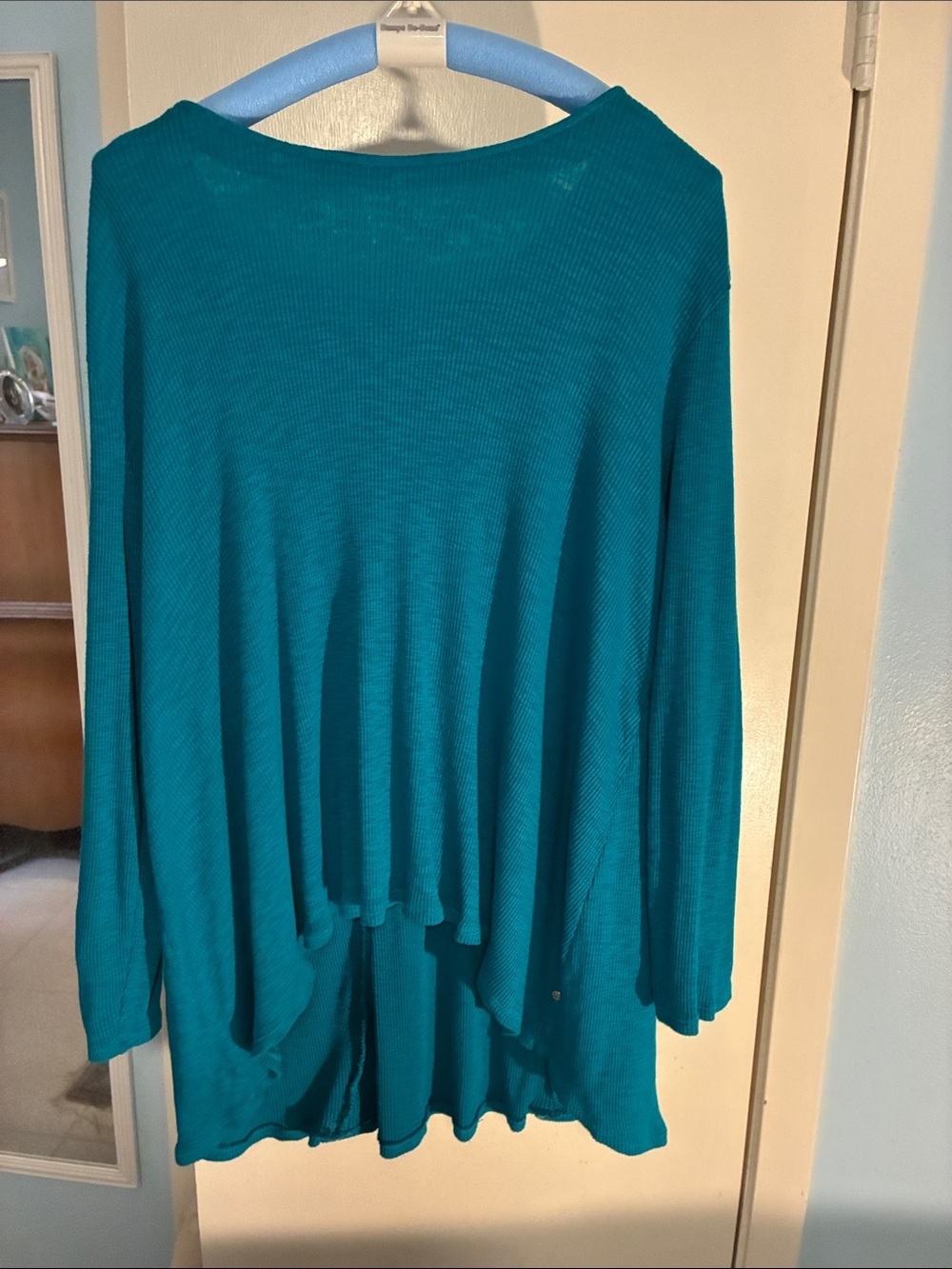neon buddha Teal Long Sleeve Tunic Top